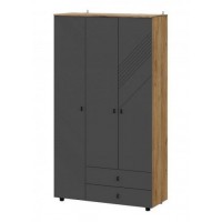 Шкаф 3х створчатый с ящиками Байкал