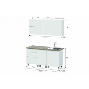 Кухня ОДРИ 1600мм