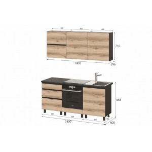 Кухня Берген 1800мм